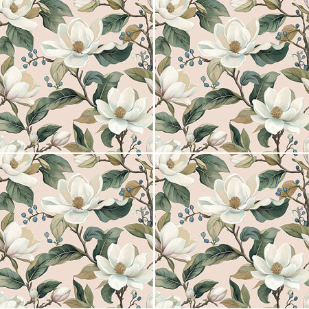 Floral pattern - Magnolia Blush