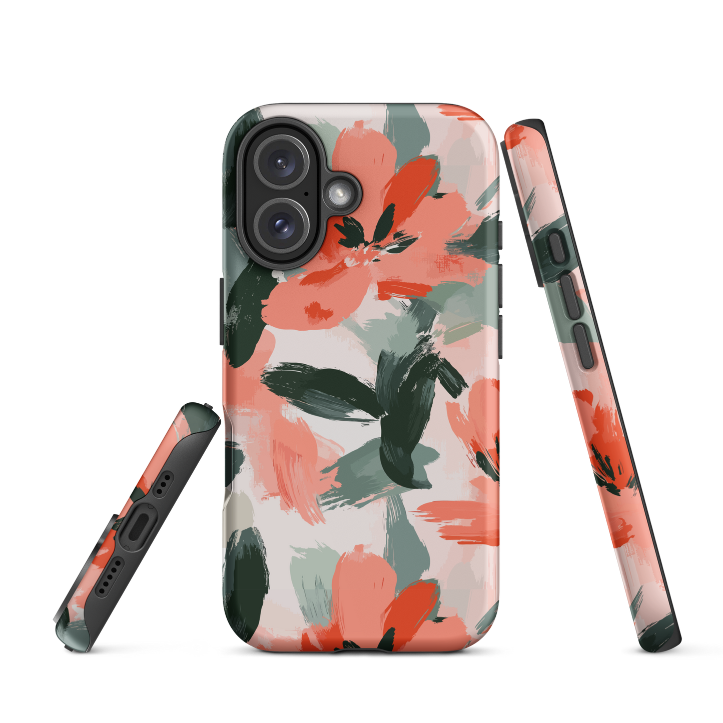 Abstract Peachy Floral Pattern 4