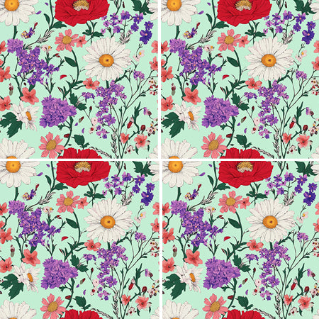 Floral pattern - Wild MINT