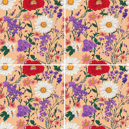 Floral pattern - Wild Peach