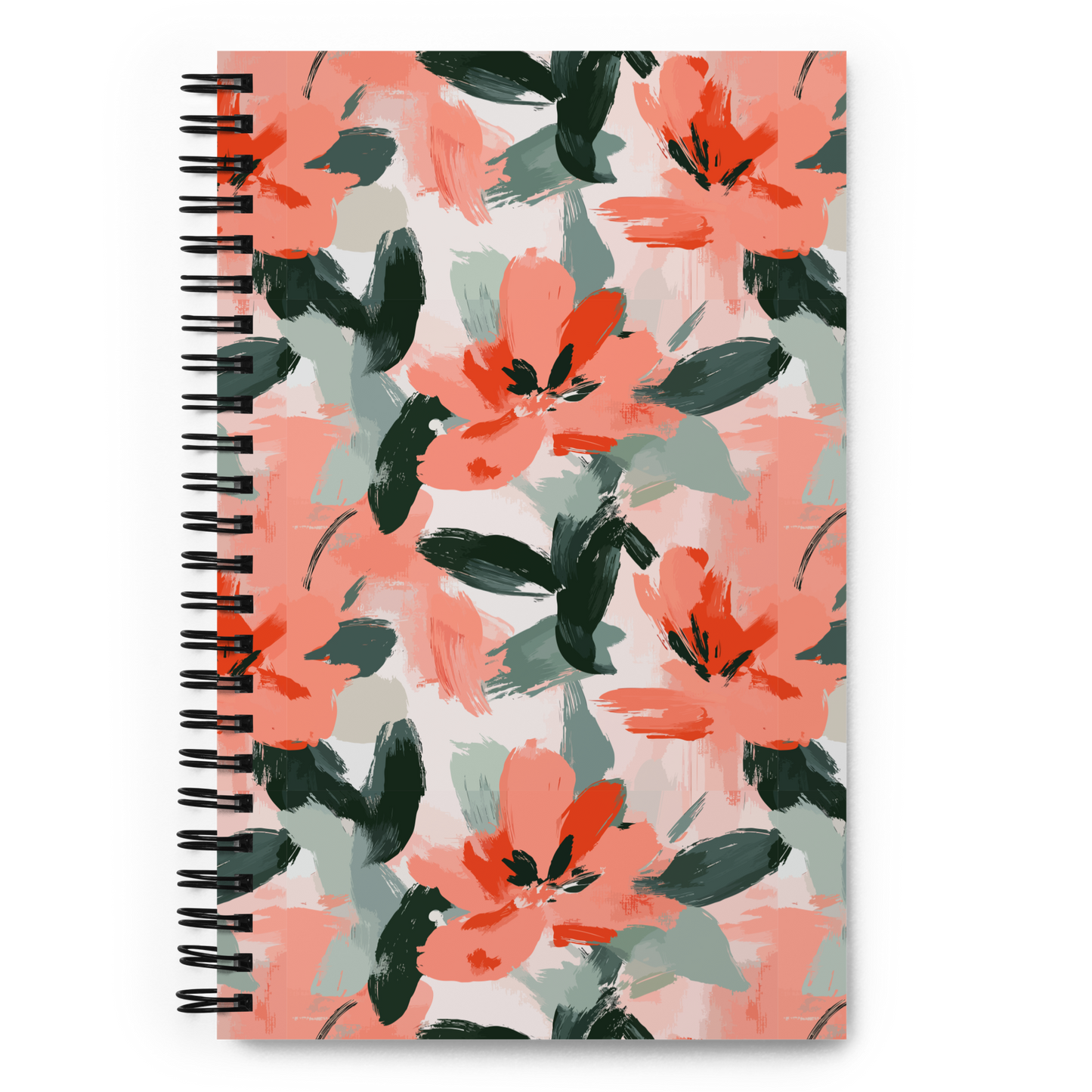 Abstract Peachy Floral Pattern 4