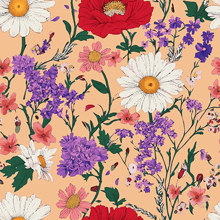 Floral pattern - Wild Peach